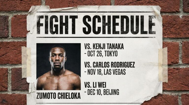 fight schedule of zumoto chieloka