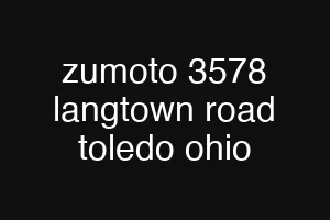 zumoto 3578 langtown road toledo ohio